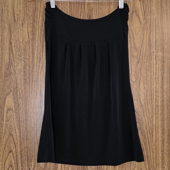 Chadwicks Black Strapless Mini Dress with Floral Accents Size S - Picture 7 of 8